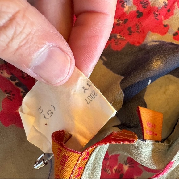 Vintage Silk Harari Floral Sheer Kimono Cardigan Tie Front / OSFM - Picture 10 of 10